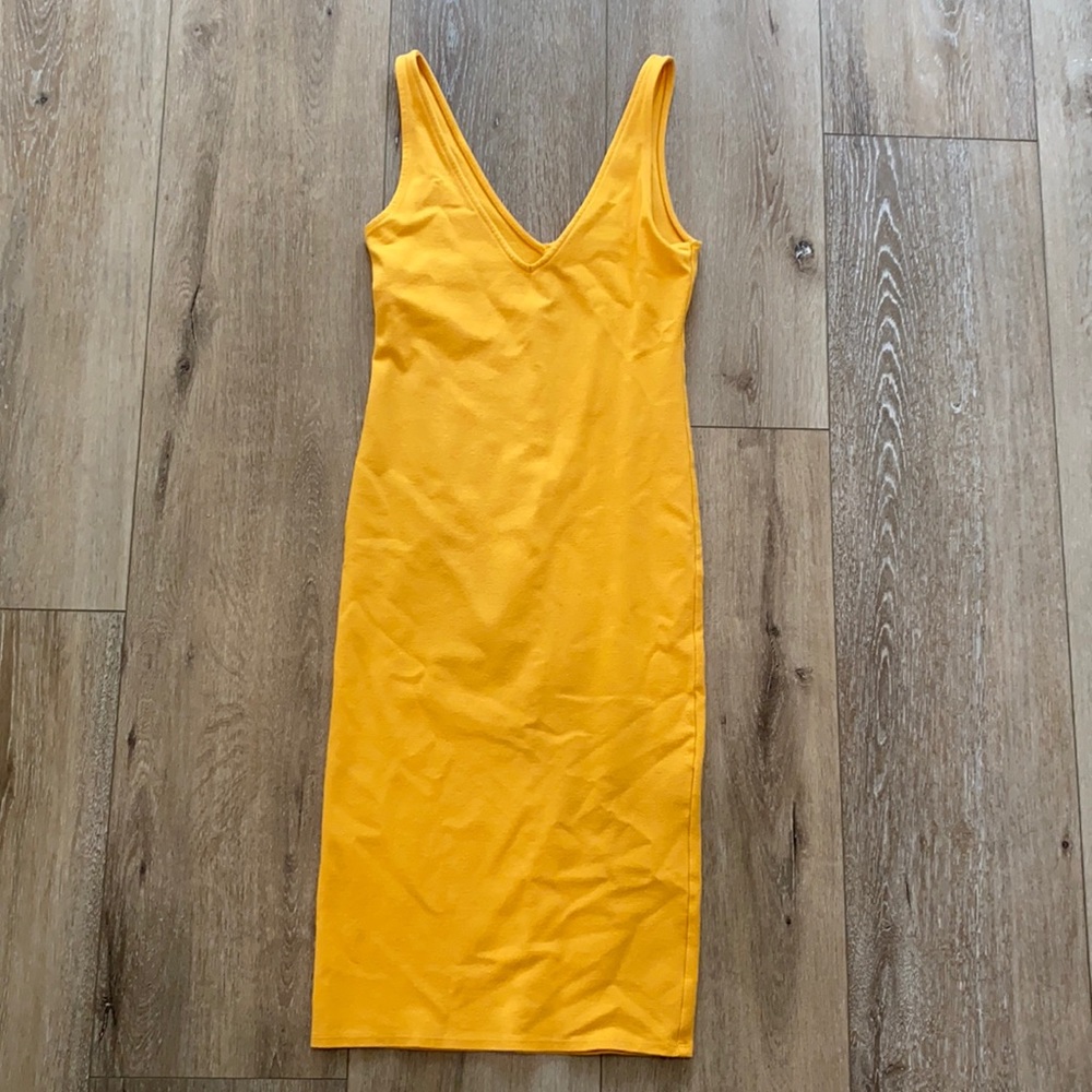 Mustard summer dress